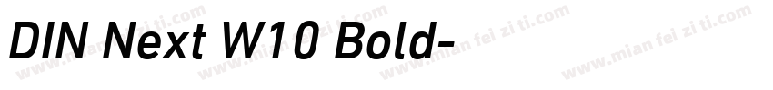 DIN Next W10 Bold字体转换